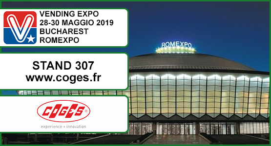 Les systemes de paiement Coges seront les protagonistes de l’Expo Vending 2019 à Bucarest