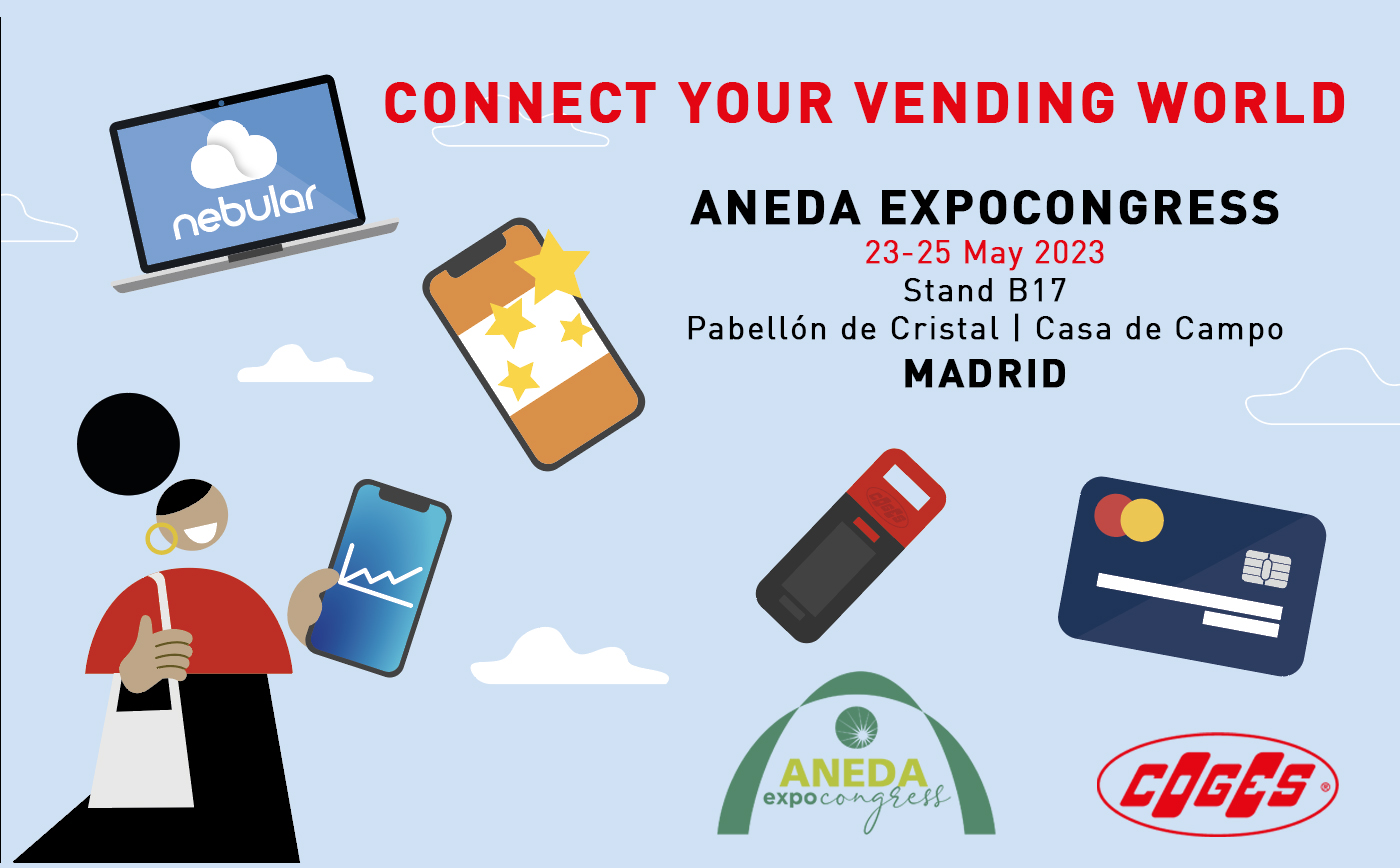 Connectez votre monde de la distribution automatique à la foire Aneda Expocongress 2023